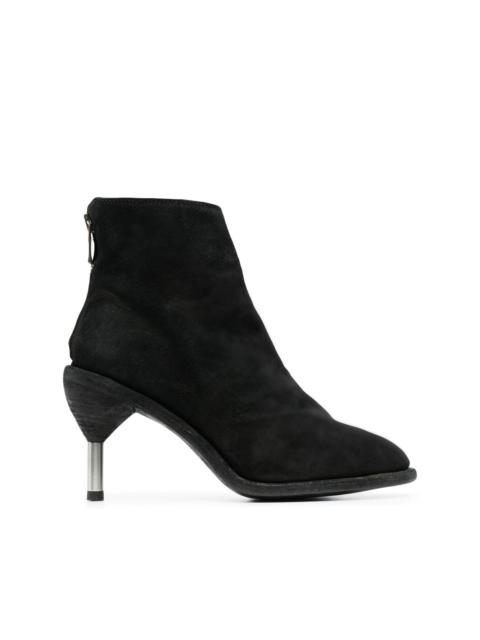 Guidi metal-heel suede boots