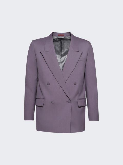 Double Breasted Wool Jacket Wisteria