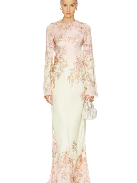 HEMANT & NANDITA Back Ties Maxi Dress