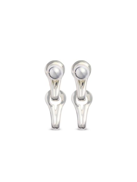 PATOU asymmetric dangle earrings