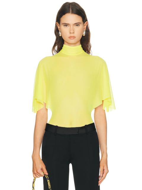 David Koma Draped Sleeve Bodysuit