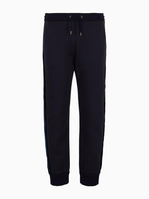 GIORGIO ARMANI Joggers in double cotton jersey