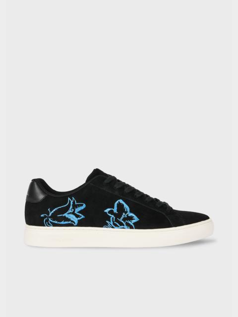 Paul Smith Black Suede 'Rex' Embroidery Trainers