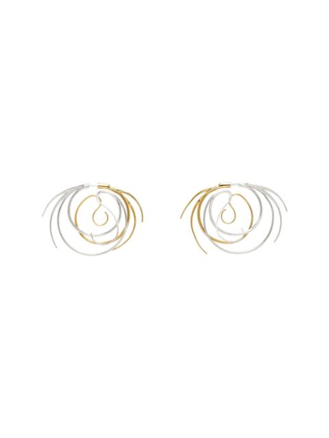 PANCONESI Silver & Gold Vortice Large Earrings