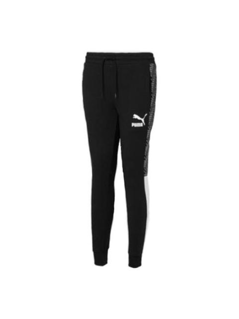 PUMA PUMA T7 Track Pants AOP TR 'Black White' 595964-61