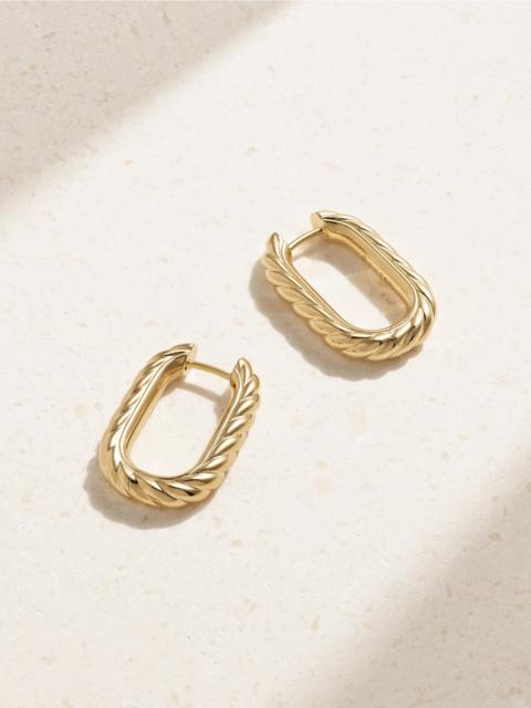DAVID YURMAN Dy Madison 18-karat Gold Hoop Earrings