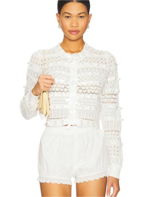 LoveShackFancy Roselline Cardigan