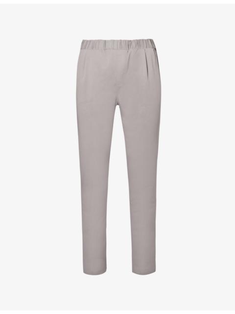 PAIGE Snider elasticated-waistband tapered-leg regular-fit stretch-woven trousers