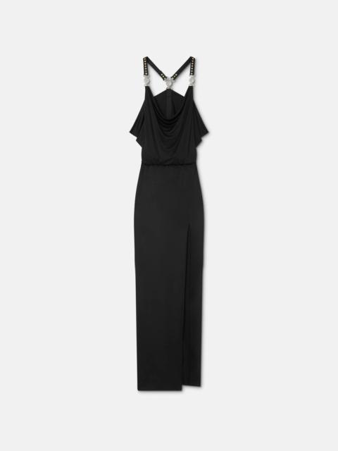 VERSACE Viscose-Jersey Gathered Gown