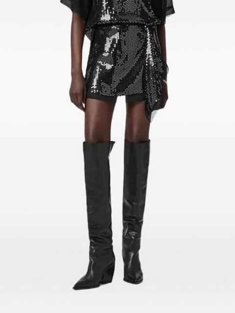 ALLSAINTS sequin embellished skirt