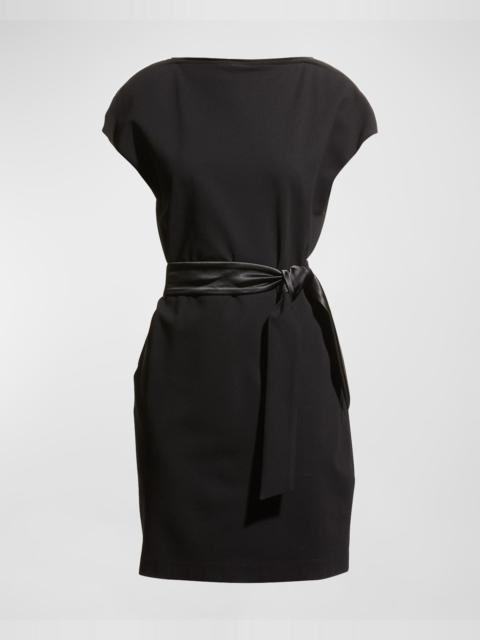 EMPORIO ARMANI Zip-Neck Milano Jersey Midi Dress