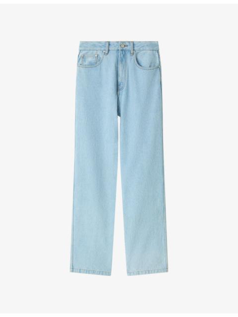 JOSEPH Charms Straight-Leg Washed Denim Jeans
