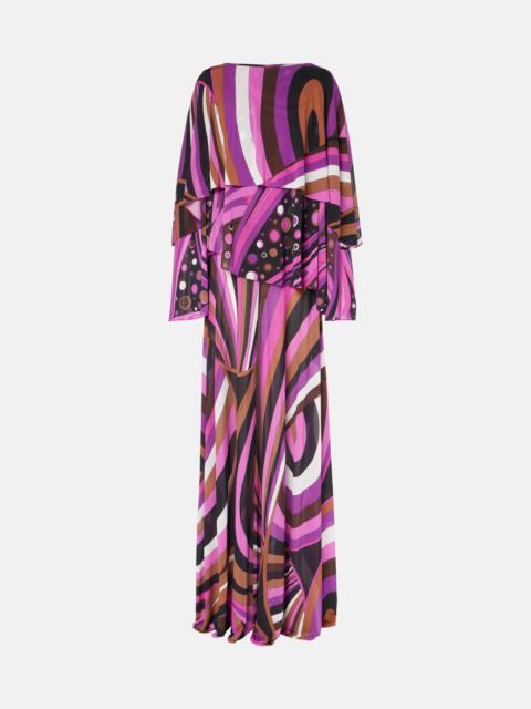 PUCCI Iride silk maxi dress