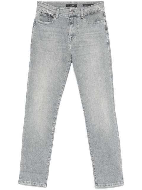 7 For All Mankind mid-rise skinny jeans