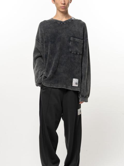 Maison MIHARAYASUHIRO Bleached Waffle Long Sleeve T-Shirt