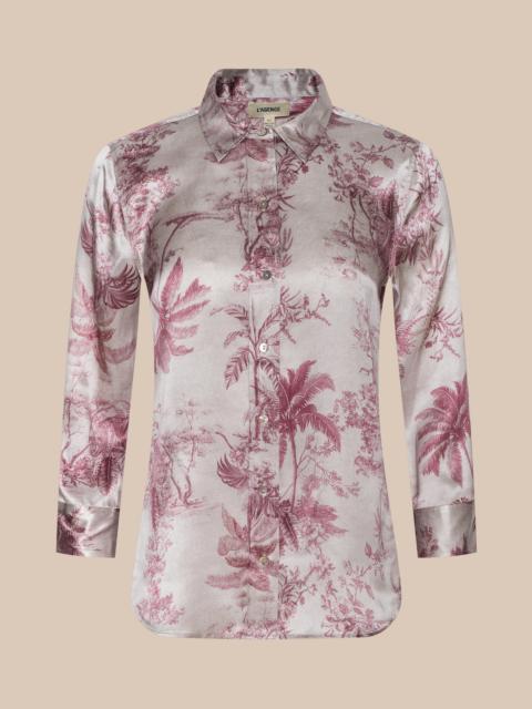 L'AGENCE Dani Silk Blouse