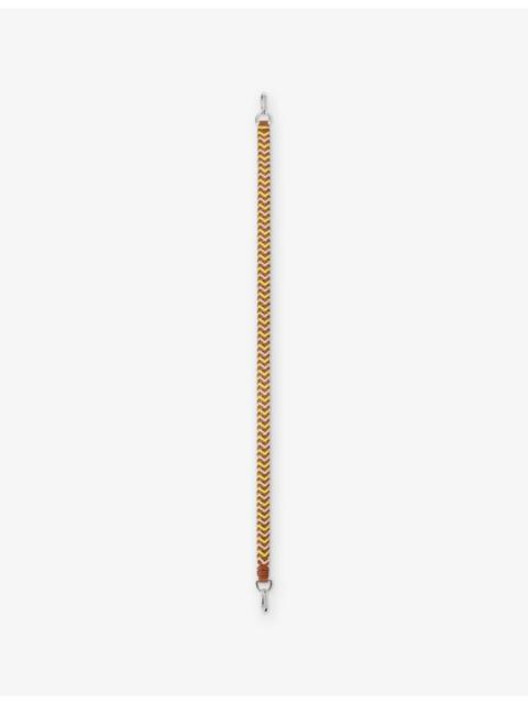 Loewe Geometric Woven Leather Strap