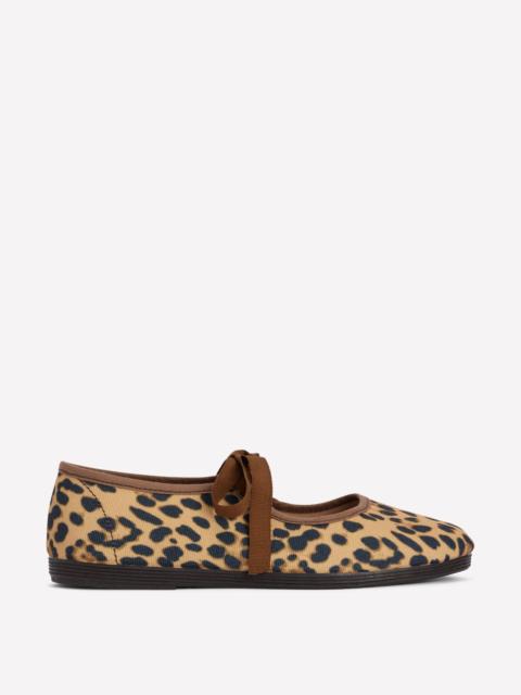 BODEN Flexi Tie Mary Jane-Leopard