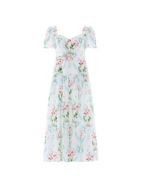 Needle & Thread Floral Ribbon Cotton Ballerina Dress