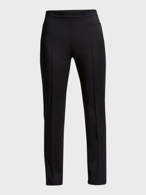 AKRIS Franca Mid-Rise Cropped Pants