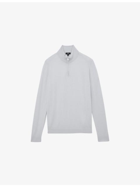REISS Blackhall Half-Zip Wool Jumper