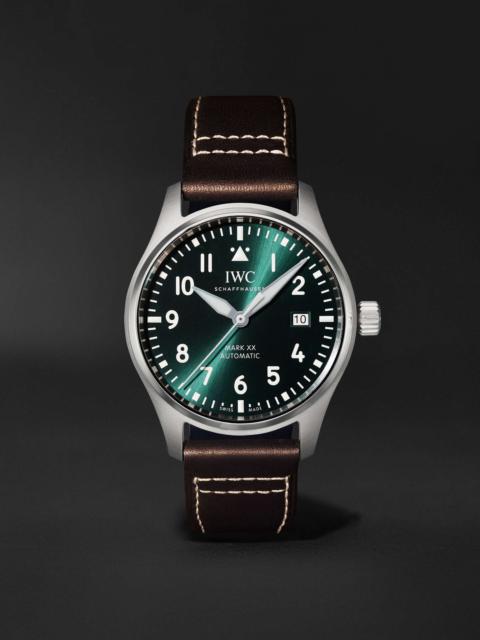 IWC Schaffhausen Pilot's Mark XX Automatic 40mm Stainless Steel and Leather Watch, Ref. No. IW328201