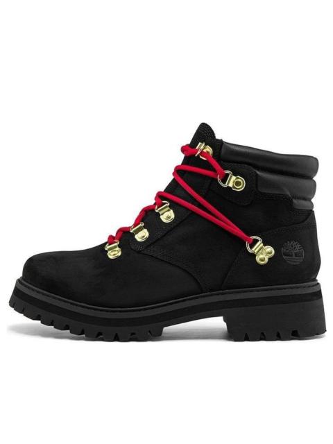 Timberland (WMNS) Timberland Holiday Luxe Waterproof Boot 'Black Nubuck Red' A2JVDW