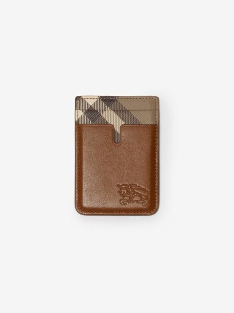 Burberry Pop Check Magnetic Card Case