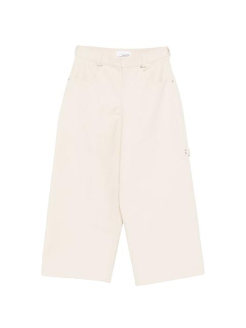 sage NATION Painter pocket detail trousers