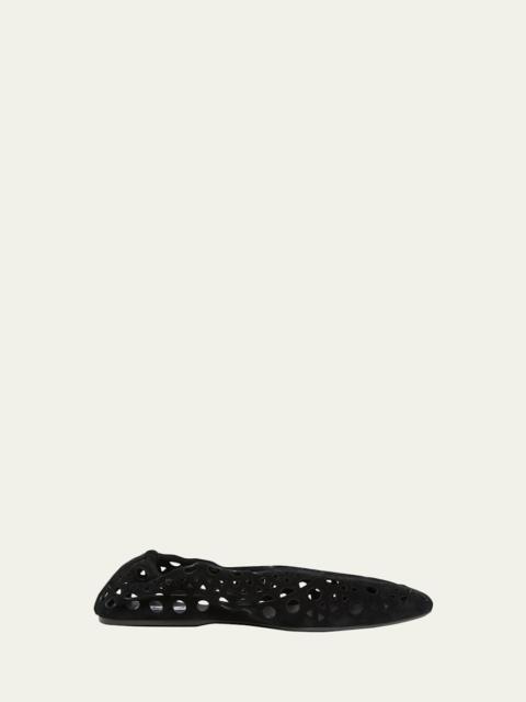 Alaïa Neo Vienne Suede Slippers