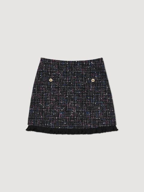 Sandro SHORT TWEED SKIRT