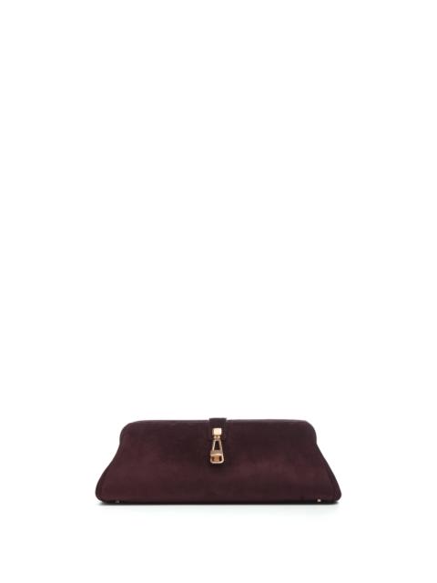 GABRIELA HEARST Paola Clutch in Bordeaux Suede