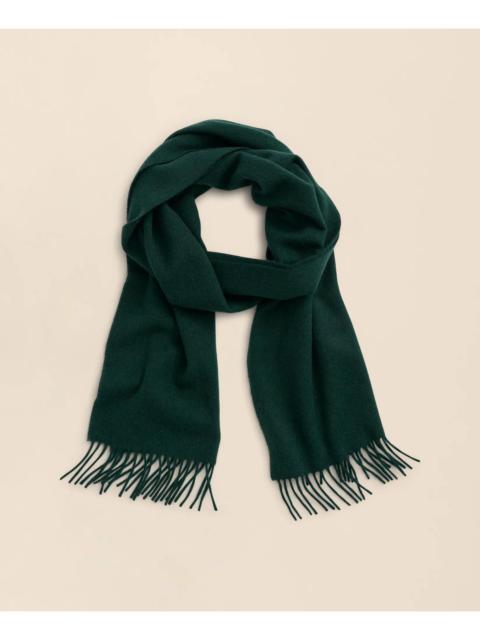 Brooks Brothers Cashmere Fringed Scarf