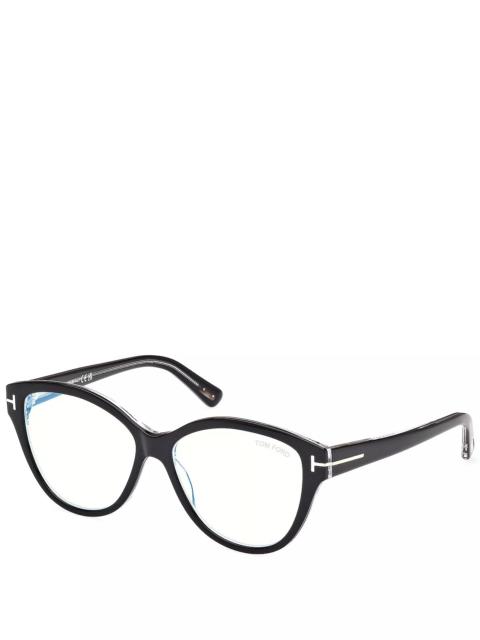 TOM FORD Cat Eye Blue Light Glasses, 54mm