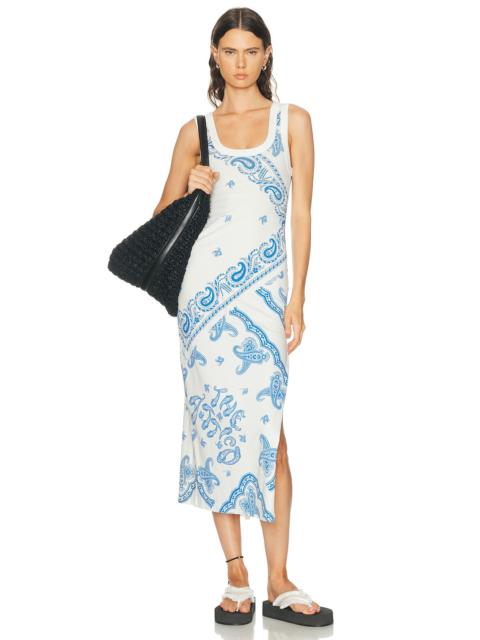 THE ATTICO Paisley Midi Dress