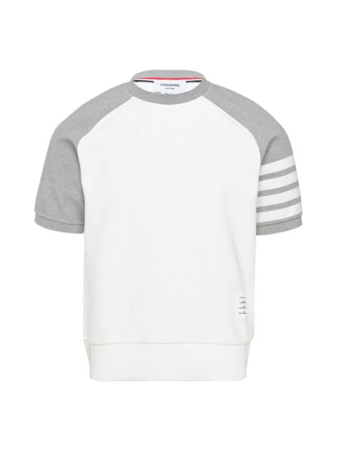 Thom Browne Short Sleeve Saddle Sweatshirt