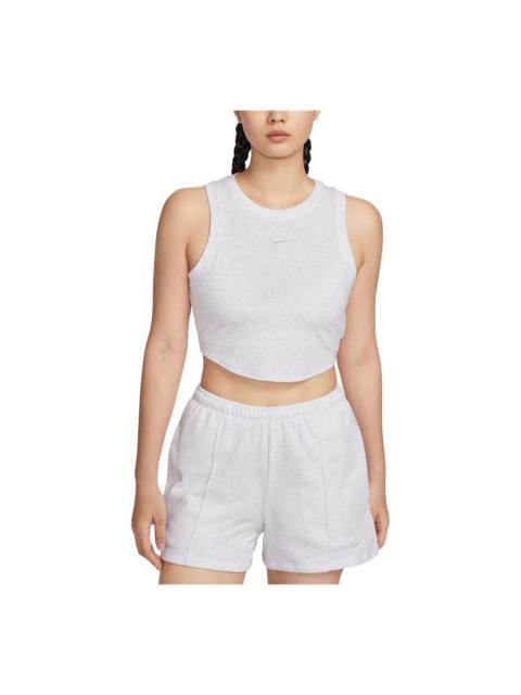 Nike (WMNS) Nike Sportswear Essentials Tank Asia Sizing 'White Grey' FB8280-051