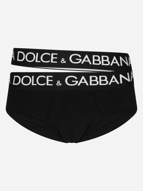 Dolce & Gabbana Two-way-stretch jersey Brando briefs with double waistband