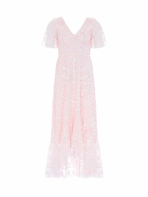 Needle & Thread Anais Sequin Frill Ankle Gown