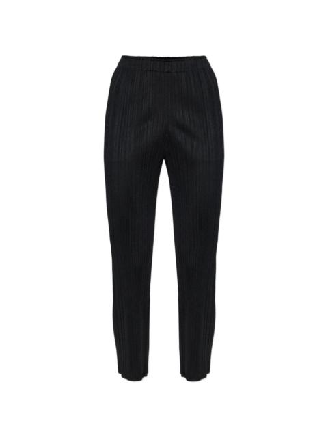 Pleats Please Issey Miyake plissé-effect trousers