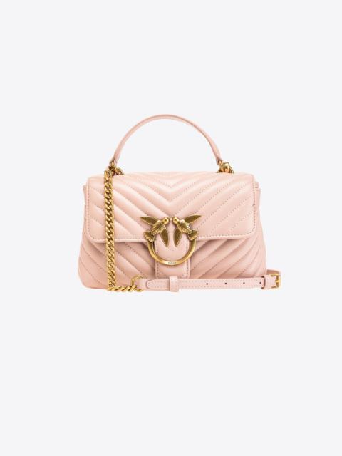 PINKO MINI LADY LOVE BAG PUFF CHEVRON