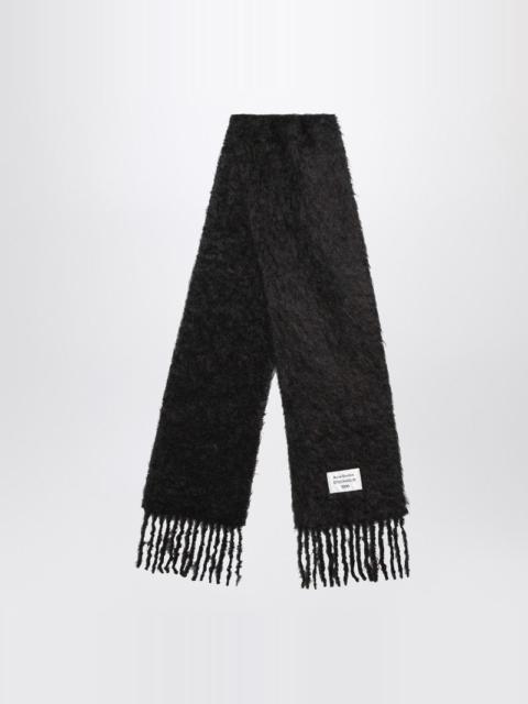Acne Studios Acne Studios Black Wool Scarf With Logo Men