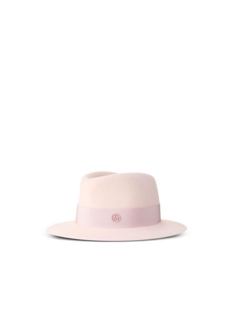 MAISON MICHEL logo-plaque hat