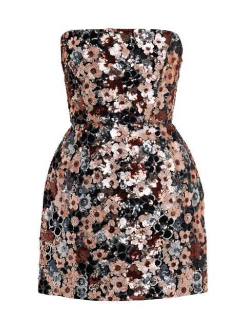 BRONX BANCO Women's Maraya Strapless Floral Sequin Minidress - Multi