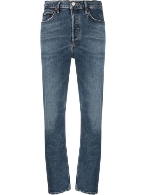 AGOLDE high-waisted slim-fit jeans