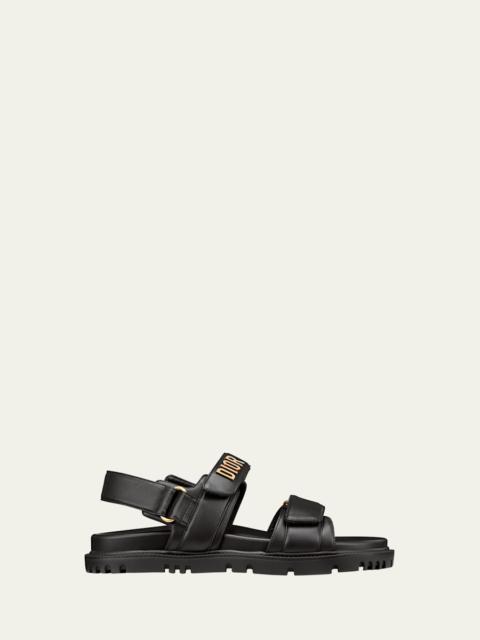 Dior 10MM DIORACT LEATHER SANDAL