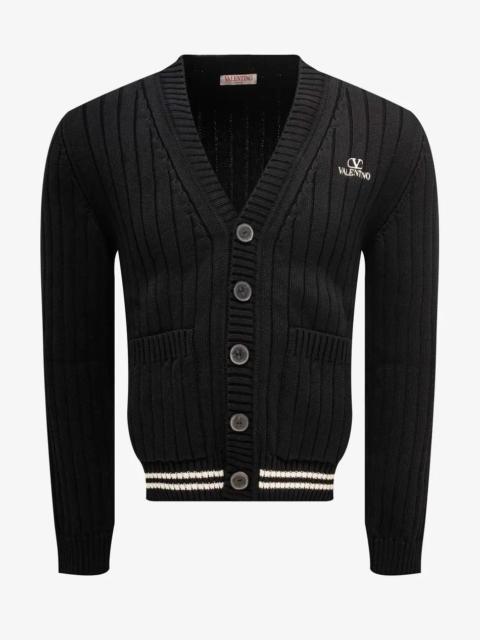Valentino Valentino Black VLogo Cardigan