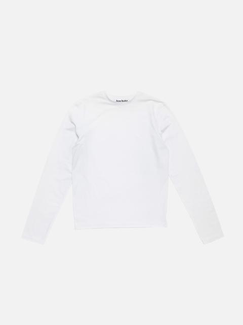 Acne Studios Face logo t-shirt - Optic White