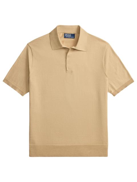 Polo Ralph Lauren Men's Cutaway Collar Cotton Polo Shirt - Classic Tan