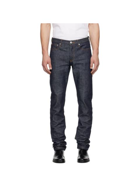 Navy Petit Standard Jeans